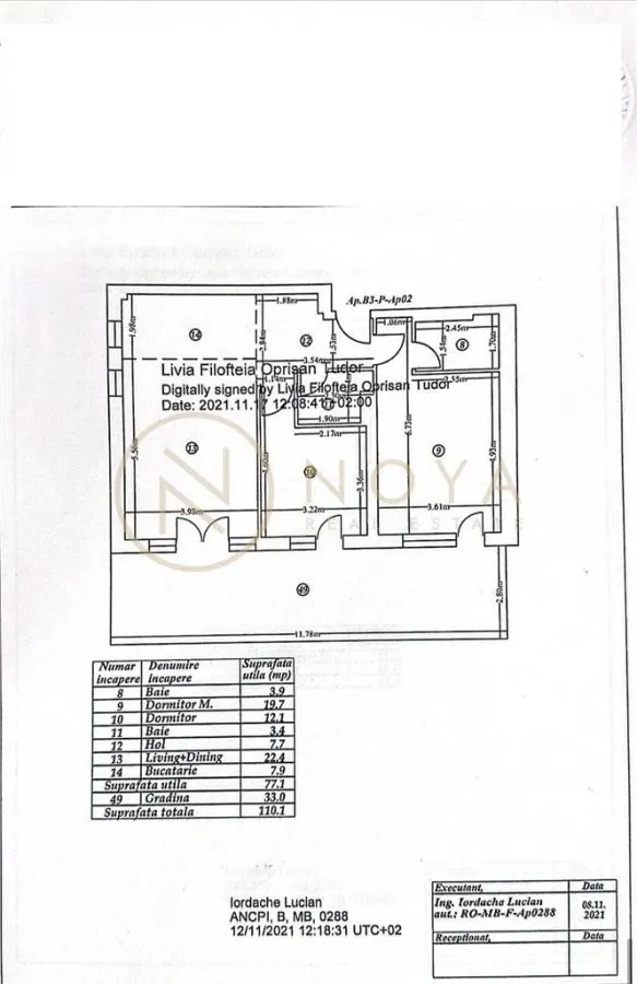 Apartament 3 camere Iancu Nicolae Grand Pipera Park parcare - foto 3