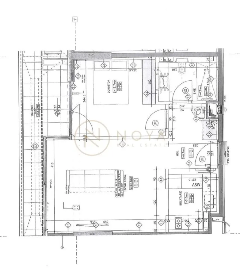 Apartament de 2 camere de inchiriat Aviatiei Yacht Kid - foto 11