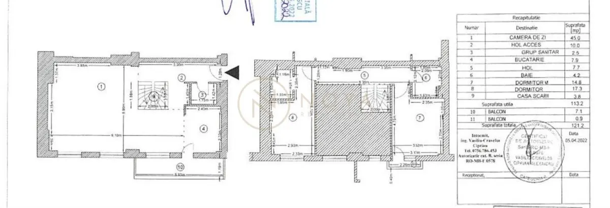 Apartament de 3 camere de inchiriat Aviatiei tip duplex - foto 17