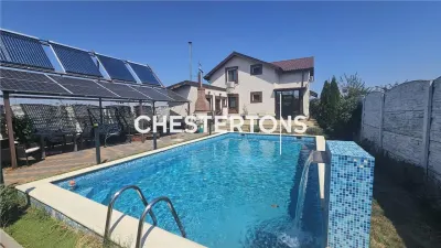 Vila 5 camere cu livada, piscina si panouri solare la 20 minute de capitala - Ulmi