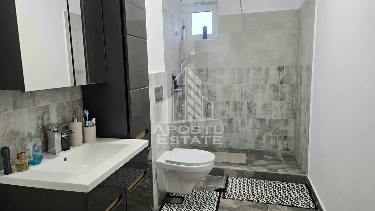 Duplex mobilat de vanzare, 3 camere, 2 bai, teren 400mp, Mosnita Veche - foto 14