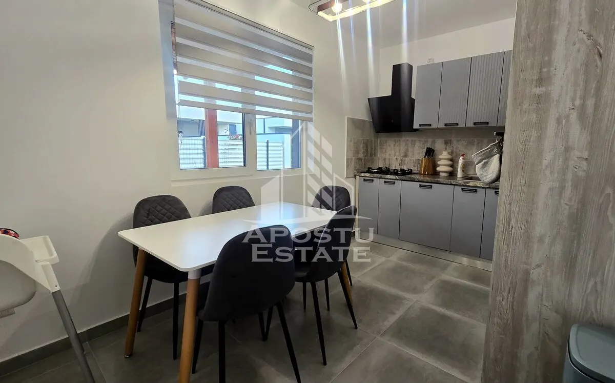 Duplex mobilat de vanzare, 3 camere, 2 bai, teren 400mp, Mosnita Veche - foto 9