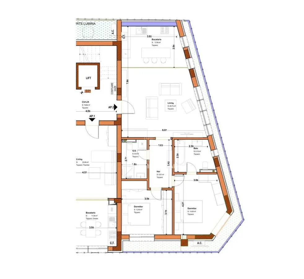Apartament 3 camere București - poza 1