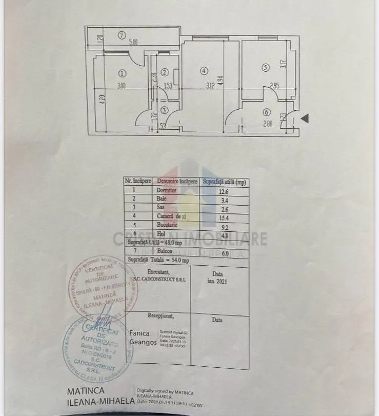 2 camere parter cu balcon 54 mp Confort 1 Hipodrom - foto 11