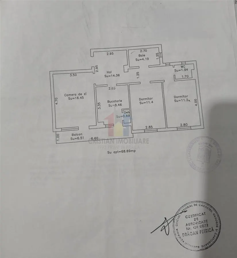 3 camere confort 1, etaj 1, Mobilat si Utilat, Vidin - foto 12
