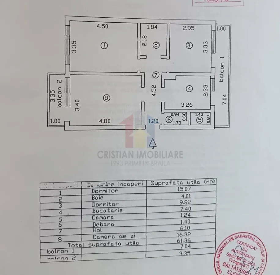 ETAJ 2! Apartament 3 camere DECOMANDAT, zona Calea Galati - foto 9