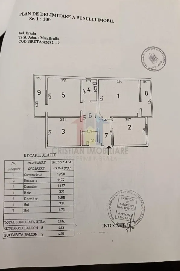 MOBILAT si UTILAT, Ap 3 camere, Buzaului, B-uri, Etaj 3 - foto 13