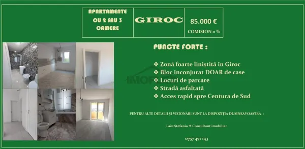 Apartament 2 camere Giroc - poza 1
