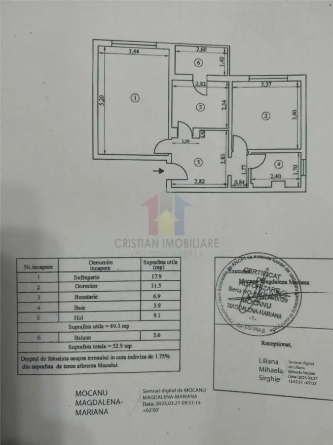 LIBER 2 camere, etaj 3, Disponibil Imediat, Buzaului - foto 1