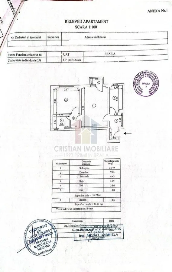 LIBER, 2 camere, etaj intermediar in bloc cu lift nou, Viziru 3 - foto 2