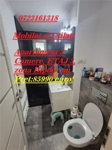 Vezi Video! MOBILAT si UTILAT! RENOVAT 2020! Ap 3 camere, ETAJ 3, zona Hipodrom - Braila
