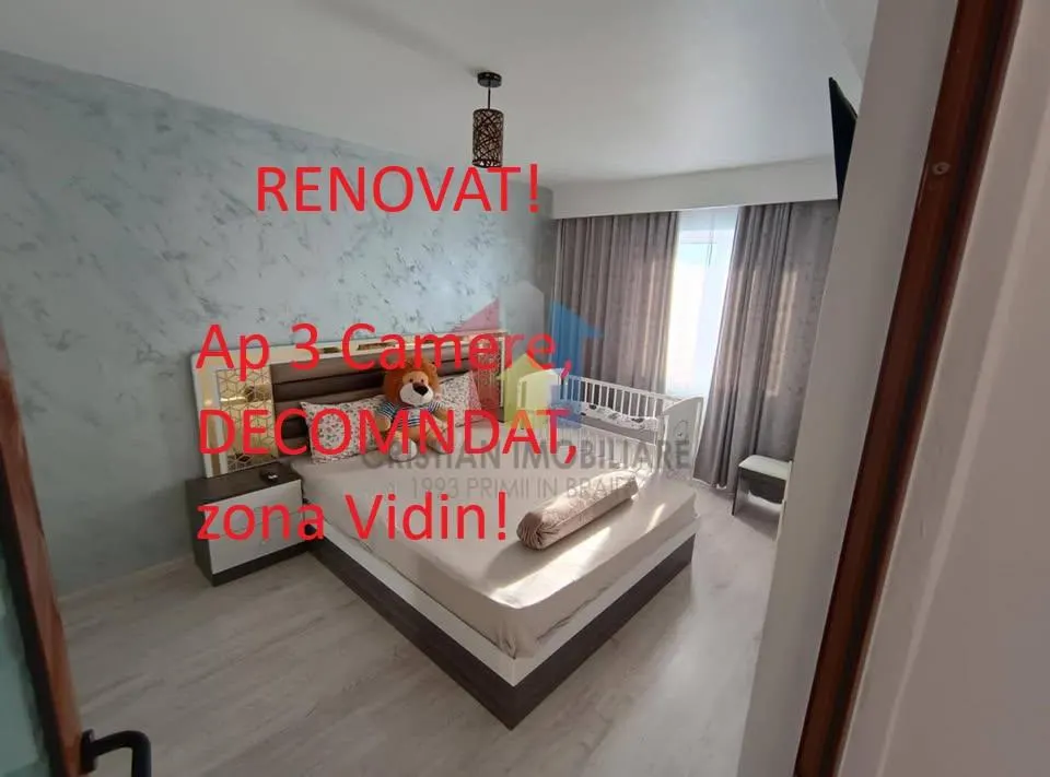 RENOVAT RECENT! AP 3 camere, Vidin, Confort 1 - 65 mp - foto 1