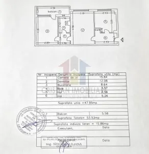 Ap 2 camere, conf 1, semidecomandat, Hipodrom, et 1, LIBER - foto 9