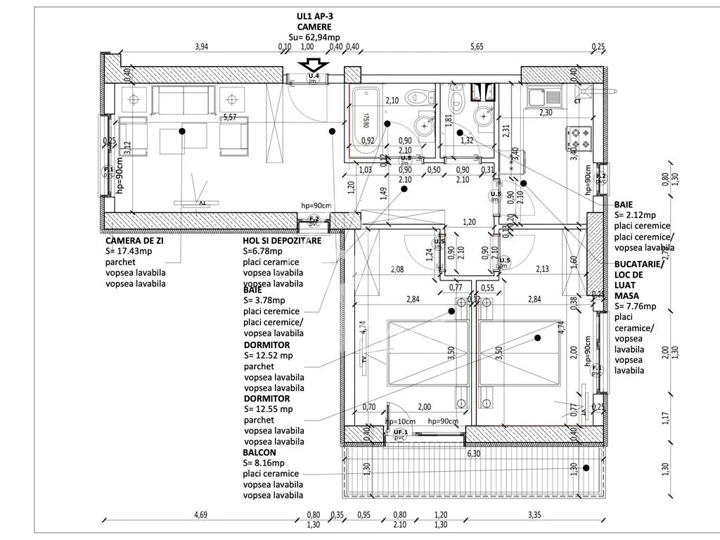 Apartament 3 Camere Grand Arena - foto 4
