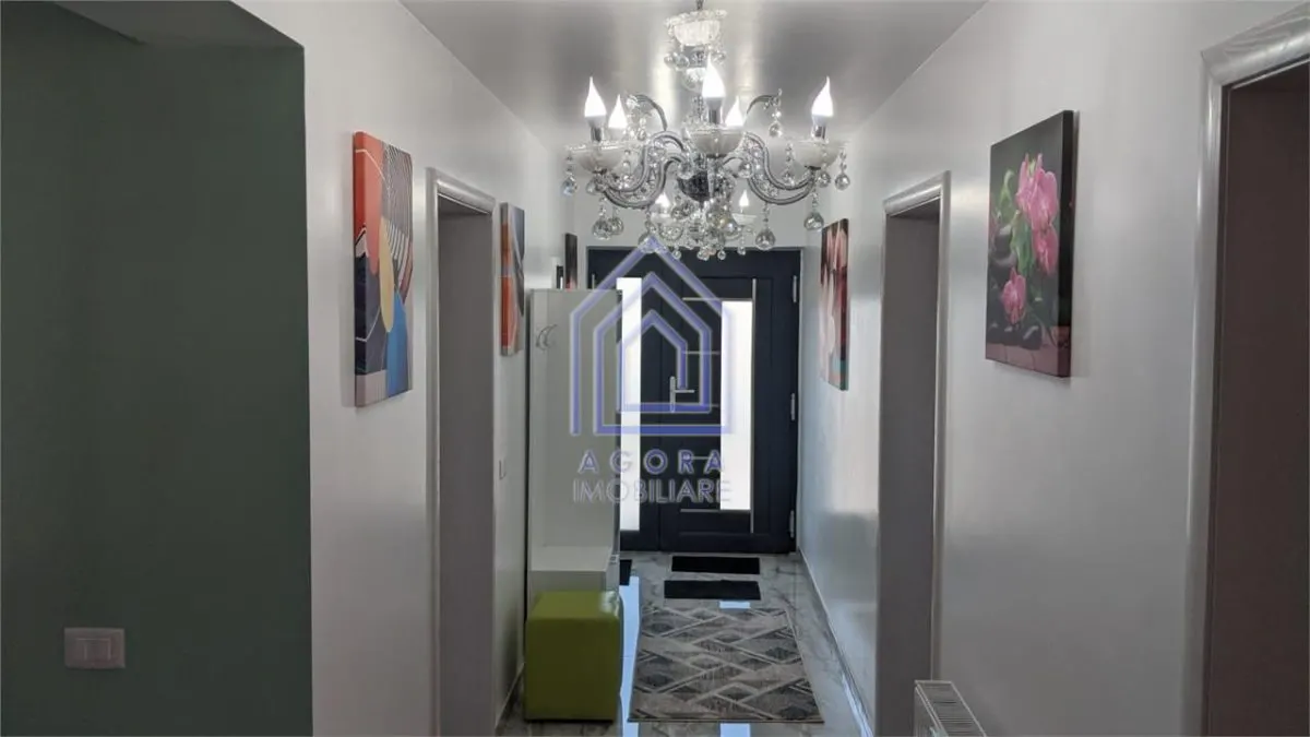 Casa noua, utilata, mobilata complet, panouri fotovoltaice cu stocare,  Scheia. - foto 6