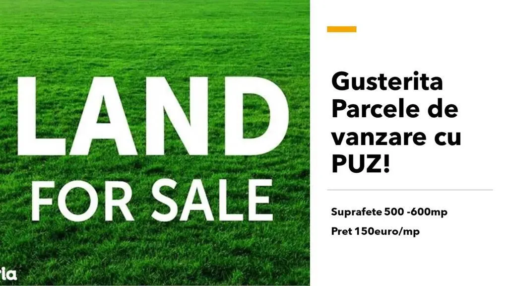 Parcele de vanzare 500mp - Gusterita! - foto 1