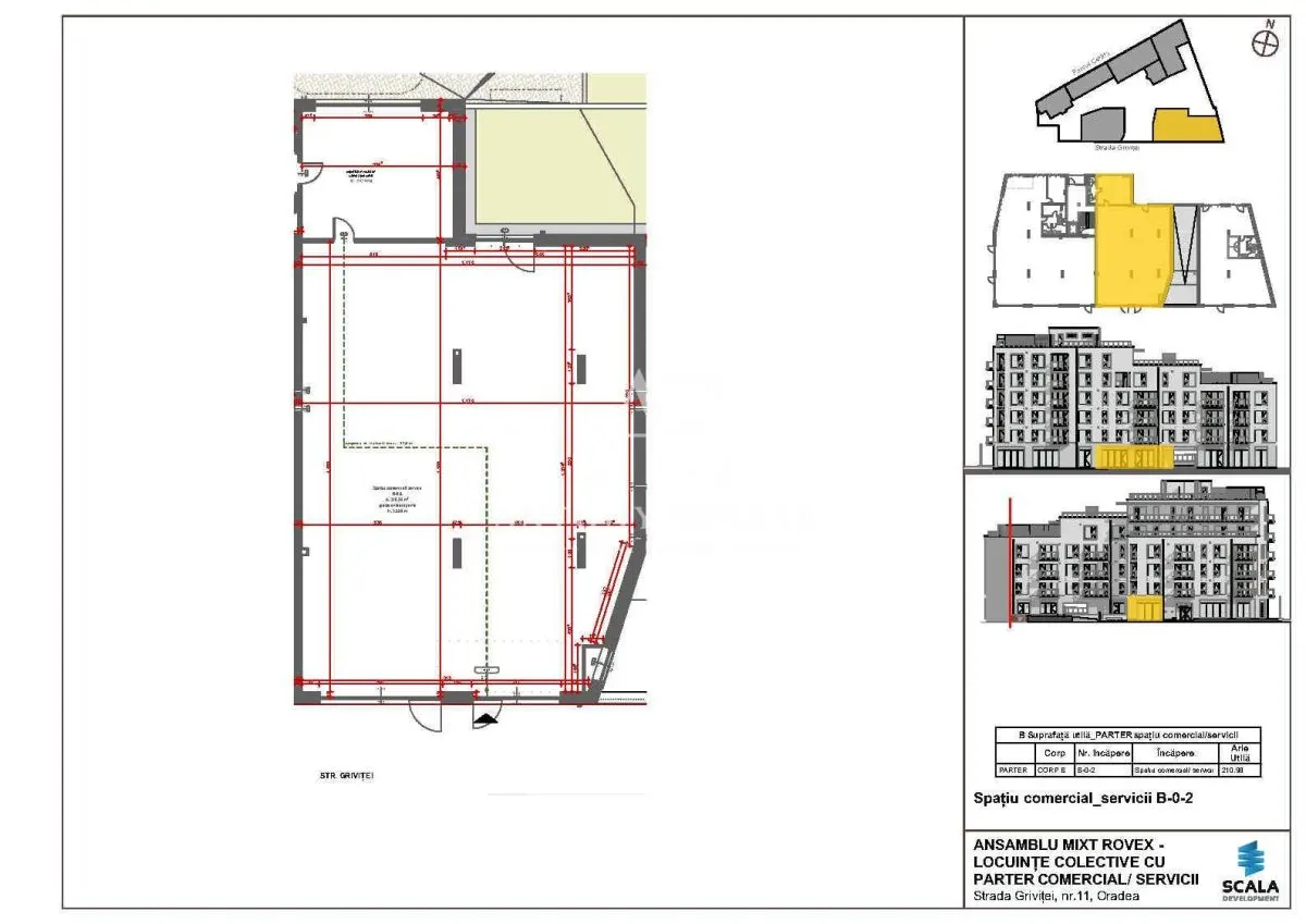 Antony Estate | Spatiu comercial central in ansamblul Scala Cetate - B-0-2 - Oradea - foto 1