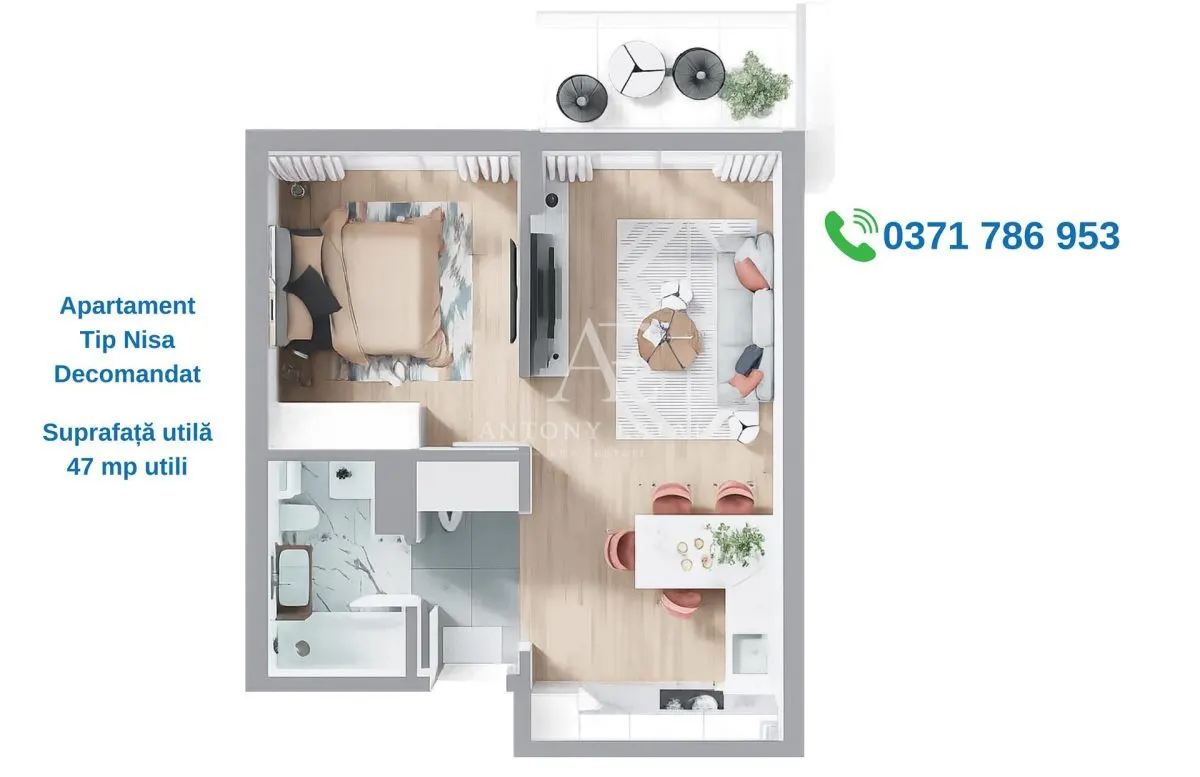 Antony Estate | Apartamente NOI 0% Comision - Nufarul - foto 3