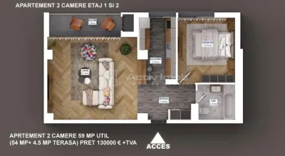 Apartamente noi de 2 si 3 camere zona Sisesti - foto 9