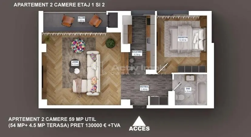 Apartamente noi de 2 si 3 camere zona Sisesti - foto 9