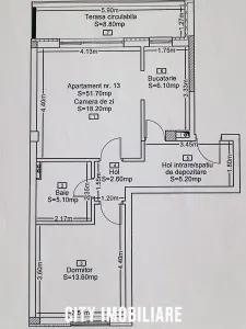 Apartament 2 camere, bloc nou, mobilat, utilat, Andrei Mureșanu. - foto 15