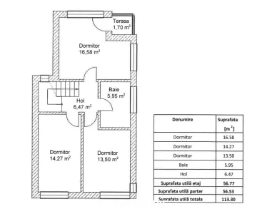 Duplex premium cu 4 camere, sistem fotovoltaic 8,7 kW si 300 mp teren ,White House, Floresti - foto 27