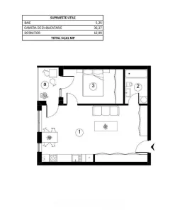 Apartament 2 camere, bloc nou, parcare, Sopor - foto 12
