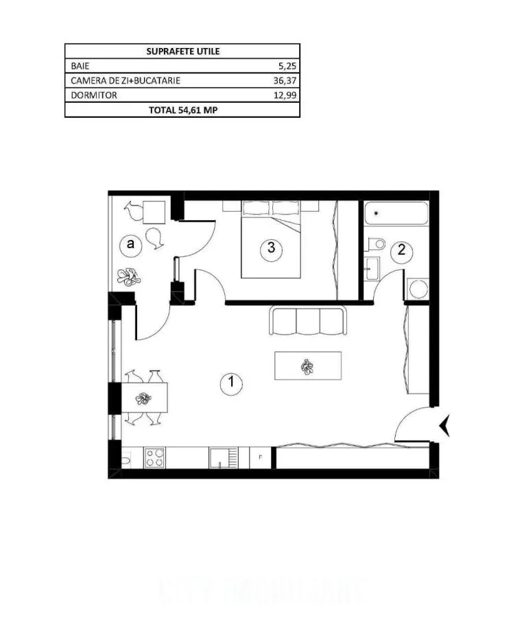 Apartament 2 camere, bloc nou, parcare, Sopor - foto 12