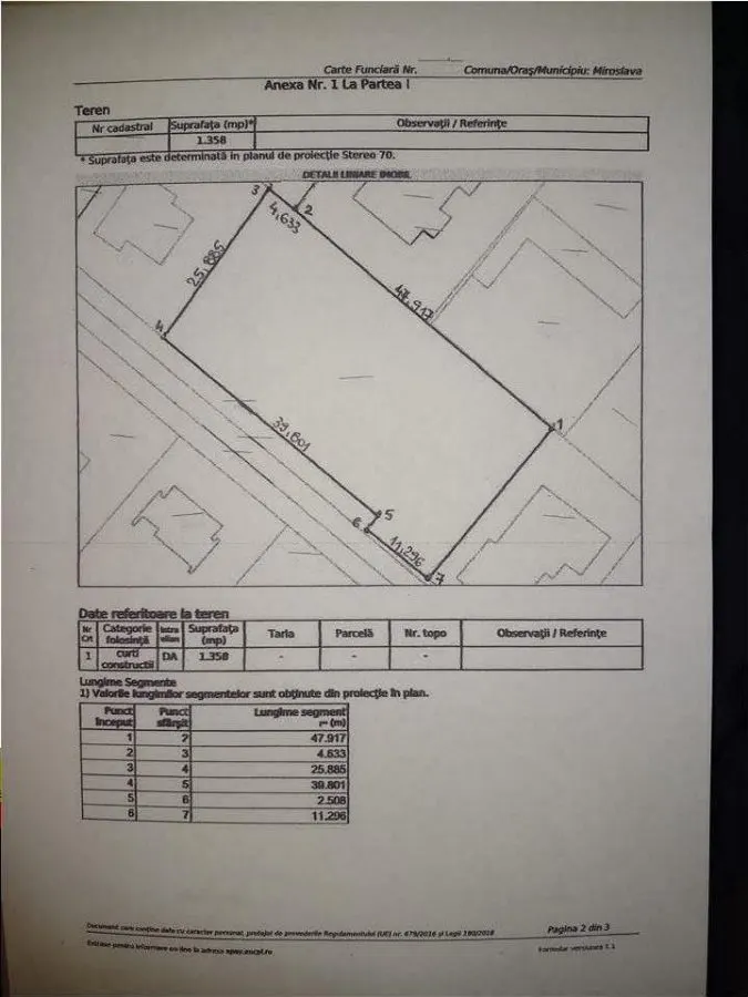 Teren intravilan Valea Adanca cu autorizatie constructie - foto 1