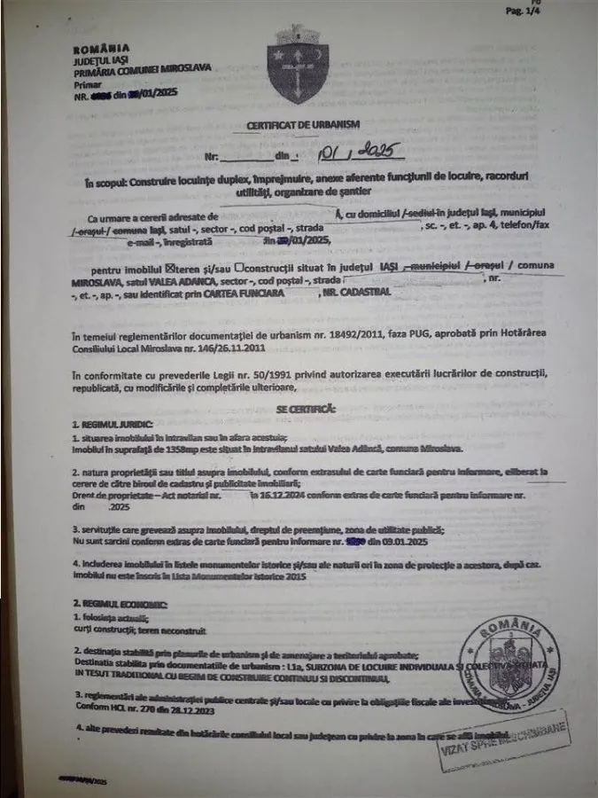 Teren intravilan Valea Adanca cu autorizatie constructie - foto 7