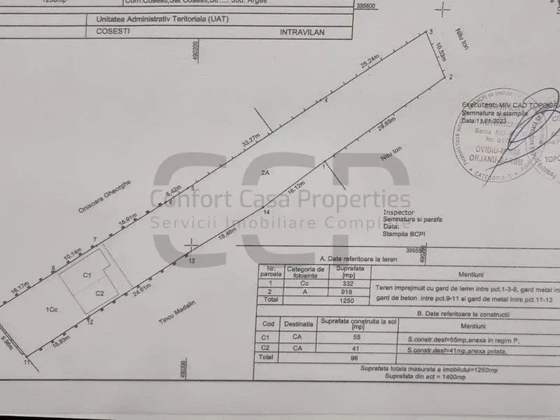 Cosesti - stradal, teren intravilan 1250 mp, IDEAL SPATIU COMERCIAL/SUPERMARKET - foto 8