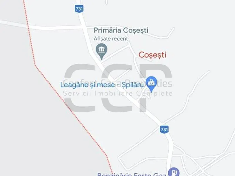 Cosesti - stradal, teren intravilan 1250 mp, IDEAL SPATIU COMERCIAL/SUPERMARKET - foto 9