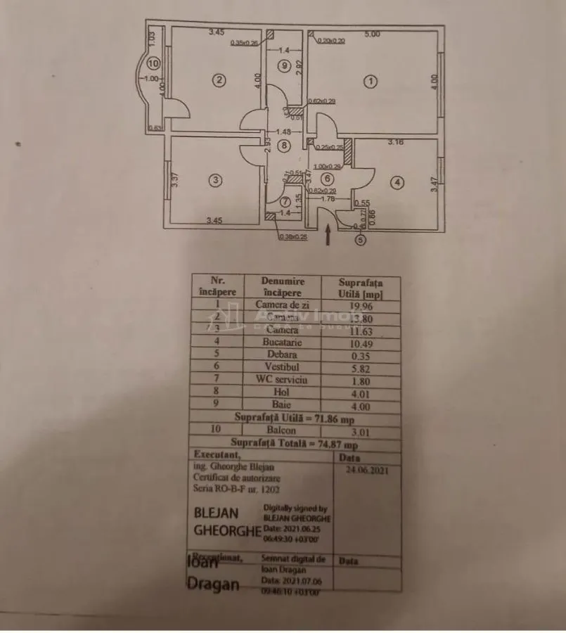 3 camere decomandat - Nerva Traian - Timpuri Noi - foto 8