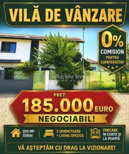 Vanzare - Casa - Vila - Prelungirea Ghencea - Margelelor - Safirului - 185000E - partial mobilata si utilata - Comision 0 ! - Bucuresti