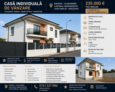 Vanzare - Casa individuala   - Rahova – Alexandriei  – Leroy Merlin –Teren 345mp -  250000E tva inclus – Comision 0 ! - foto 12