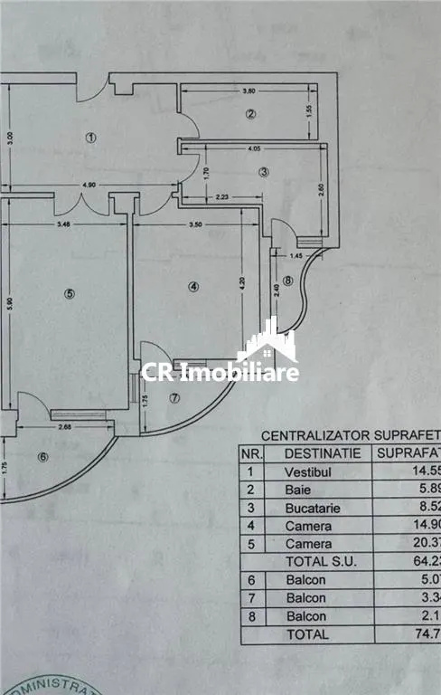 Apartament 2 camere Unirii - foto 9