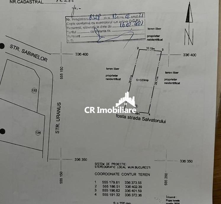 Vanzare teren Uranus - Bucuresti