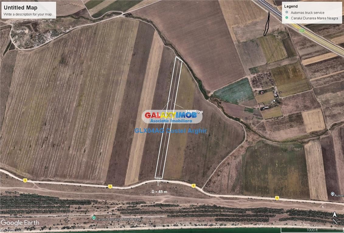 Vindem teren extravilan 28800 mp in Cumpana - Canal - Cumpana