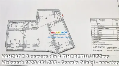 3 camere 92 mp - Living 30 mp - 2 bai - Renovare premium - Panorama - foto 2