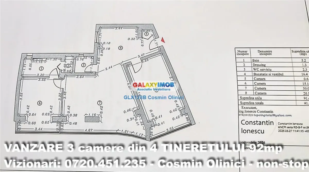 3 camere 92 mp - Living 30 mp - 2 bai - Renovare premium - Panorama - foto 2