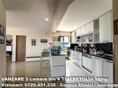 3 camere 92 mp - Living 30 mp - 2 bai - Renovare premium - Panorama - foto 15