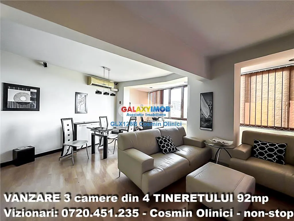 3 camere 92 mp - Living 30 mp - 2 bai - Renovare premium - Panorama - foto 3