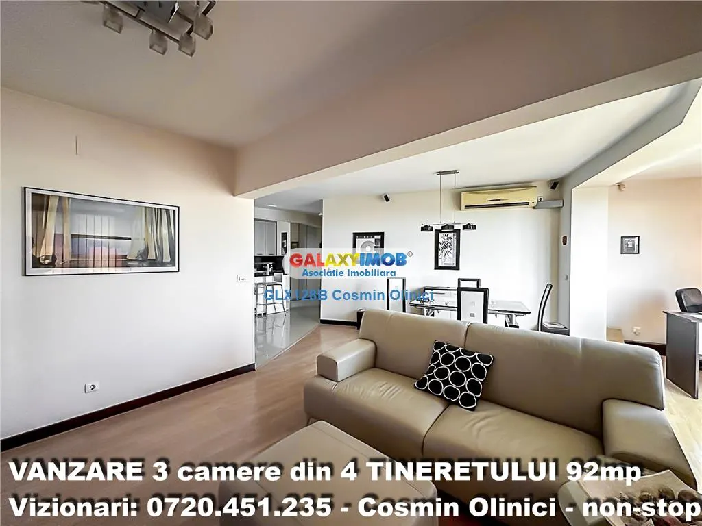 3 camere 92 mp - Living 30 mp - 2 bai - Renovare premium - Panorama - foto 4