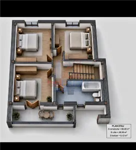 Casa individuala P+1 de vanzare in Visan- Barnova cu priveliste frumoasa - foto 7