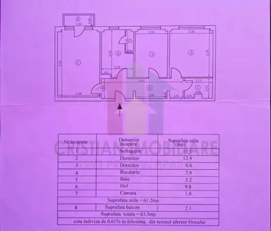 Apartament 3 camere Brăila - poza 5