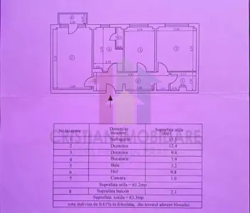 Ap 3 camere conf 1, Calea Galati - Plantelor, RENOVAT - foto 5