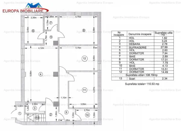 Apartament 5 camere Tulcea - poza 8