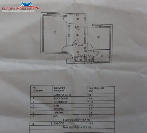 Apartament 2 camere Tulcea - poza 1