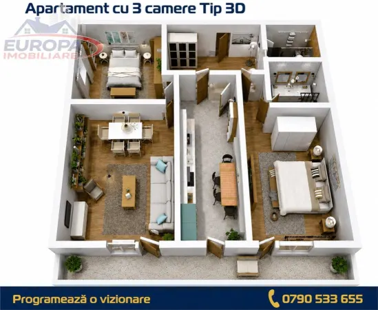 Apartament 3 camere Tulcea - poza 8
