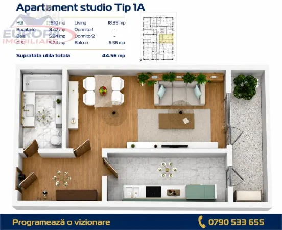 Apartament 2 camere Tulcea - poza 3